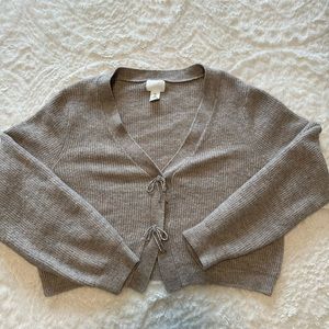 H&M Sparkle Bow Cardigan